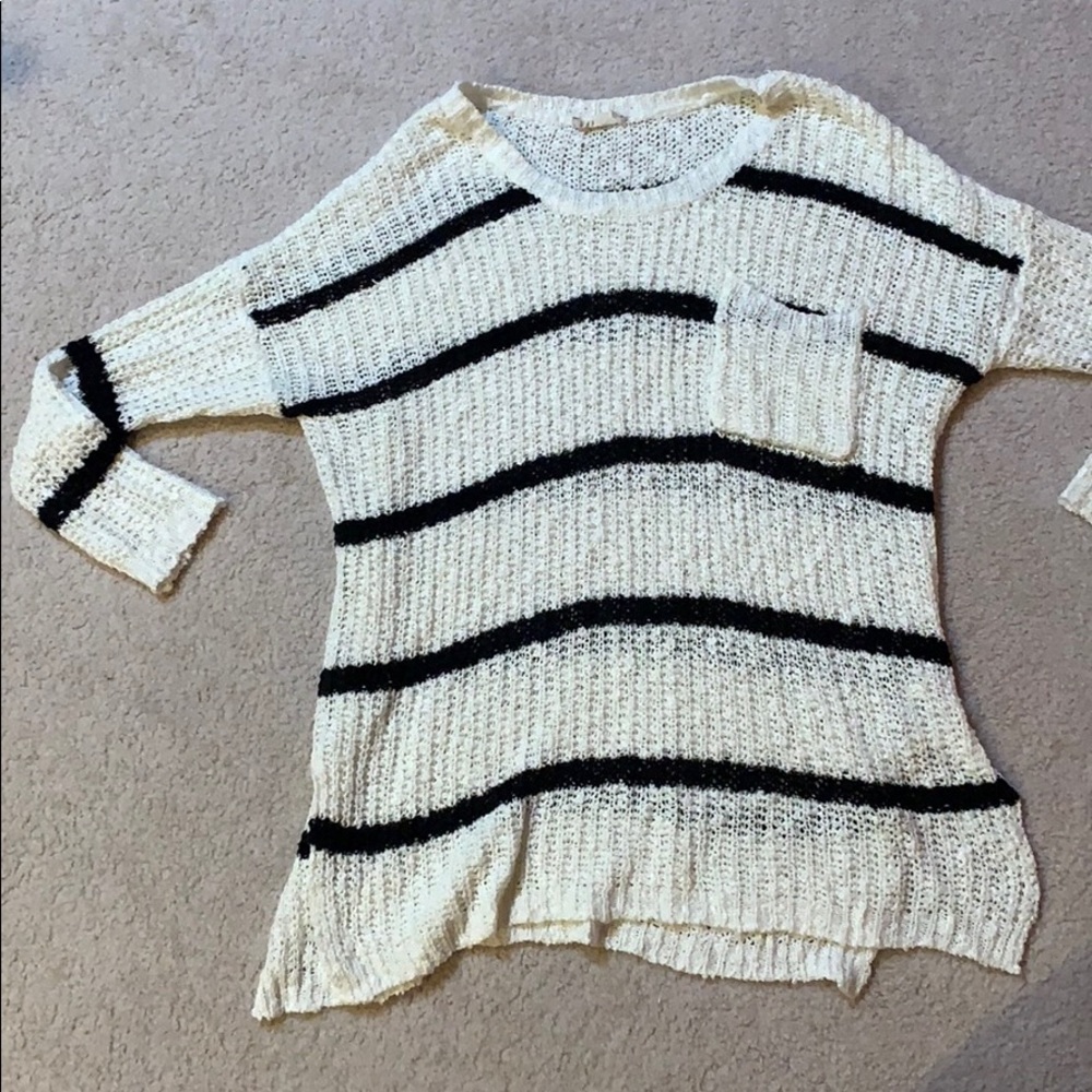 Black and white stripe sweater